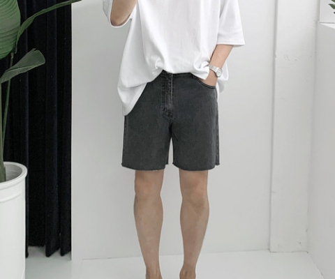 ☆☆☆☆ 맨즈 4부기장 데님 팬츠 >> 27사이즈부터 36사이즈까지 다양 >> 깔끔핏 커팅데님 24000